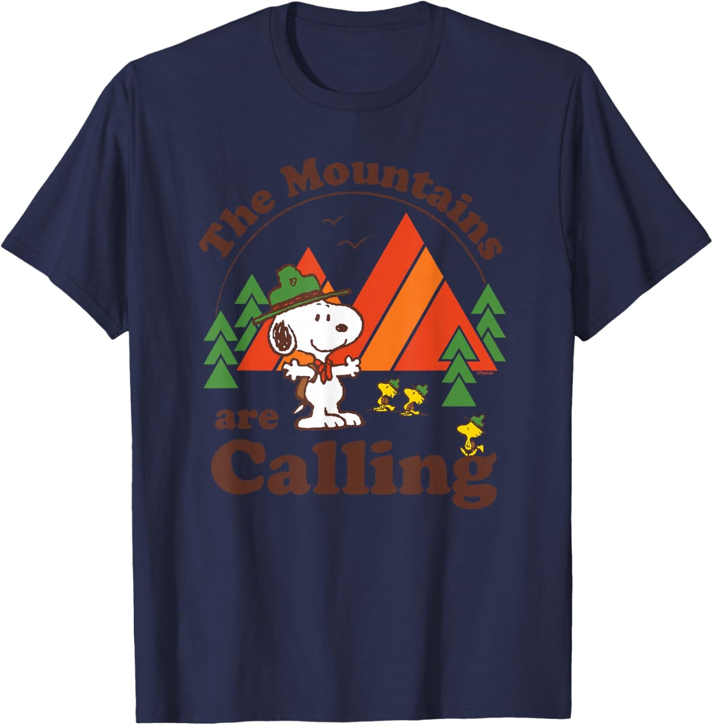 Peanuts - Blue Mountain Vacation , -Kids, Small T-Shirt - T-Shirt | Navy
