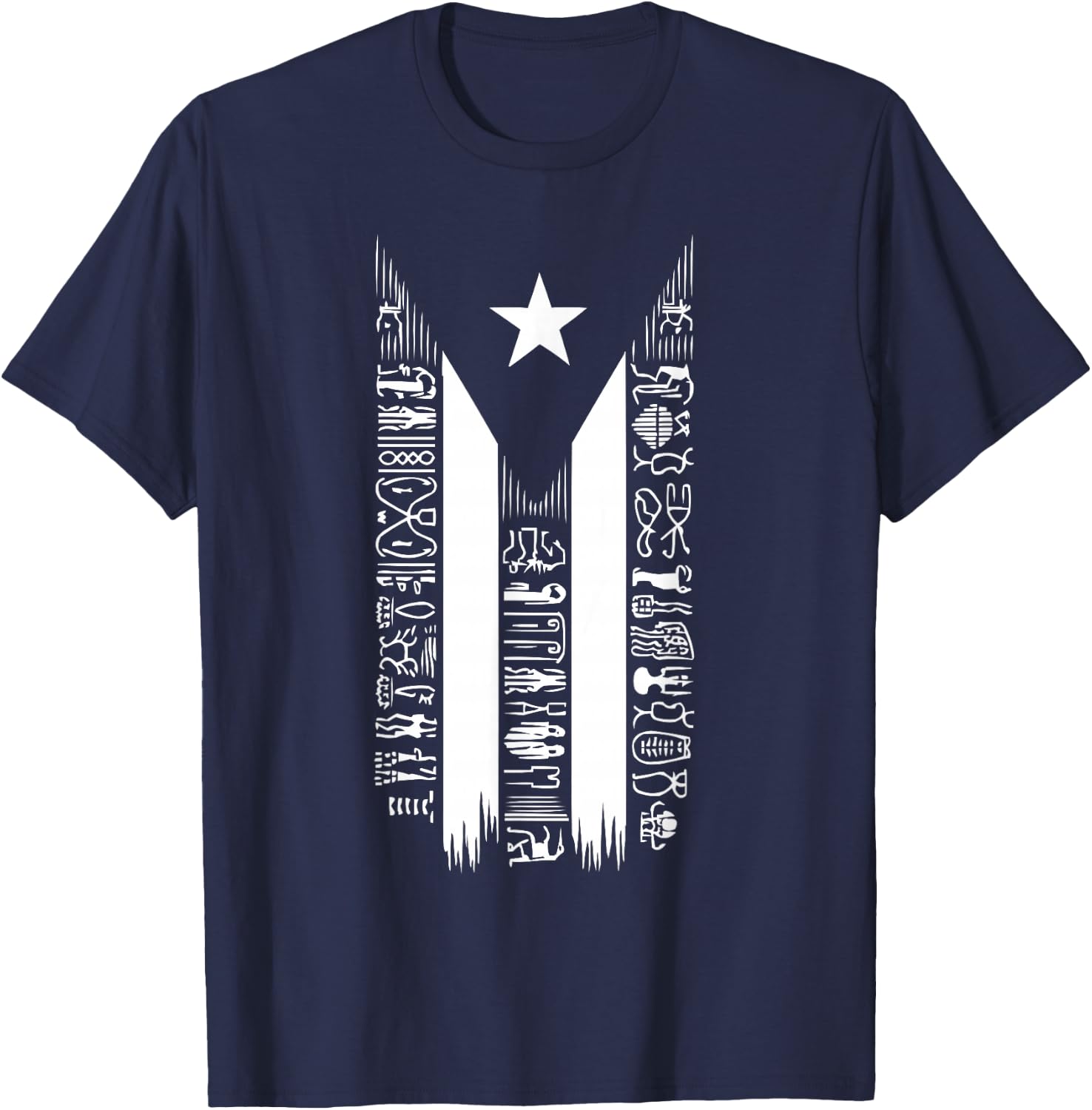 Taino Indian Puerto Rico Pride Boricua Puerto Rican T-Shirt - T-Shirt | Navy
