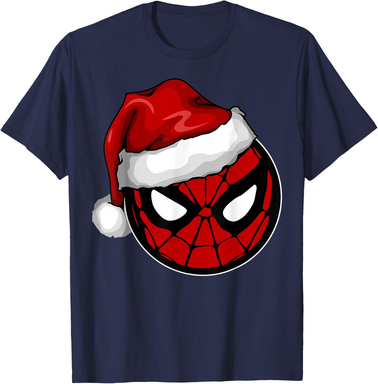 Marvel Christmas Spider-Man Santa Hat T-Shirt - T-Shirt | Navy