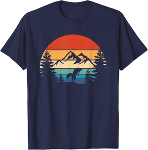 Fox Lover Wildlife Animal Vintage Fox Retro Foxes T-Shirt - T-Shirt | Navy