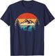 Fox Lover Wildlife Animal Vintage Fox Retro Foxes T-Shirt - T-Shirt | Navy