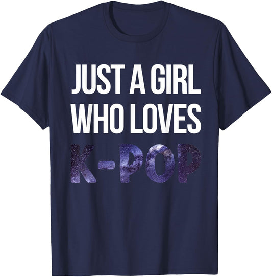 Funny K-Pop Korean Pop Music Lover Fans Boy Band Girls Gifts T-Shirt - T-Shirt | Navy