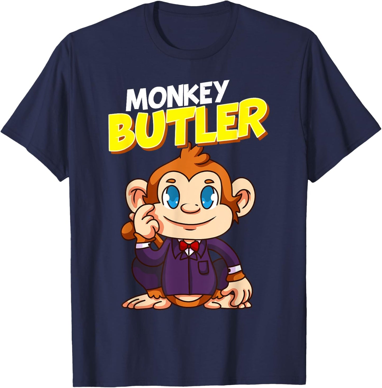 Butler - Monkey Butler T-Shirt - T-Shirt | Navy