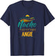 Nacho Average Angie Gift Funny Cinco De Mayo Sombrero T-Shirt - T-Shirt | Navy