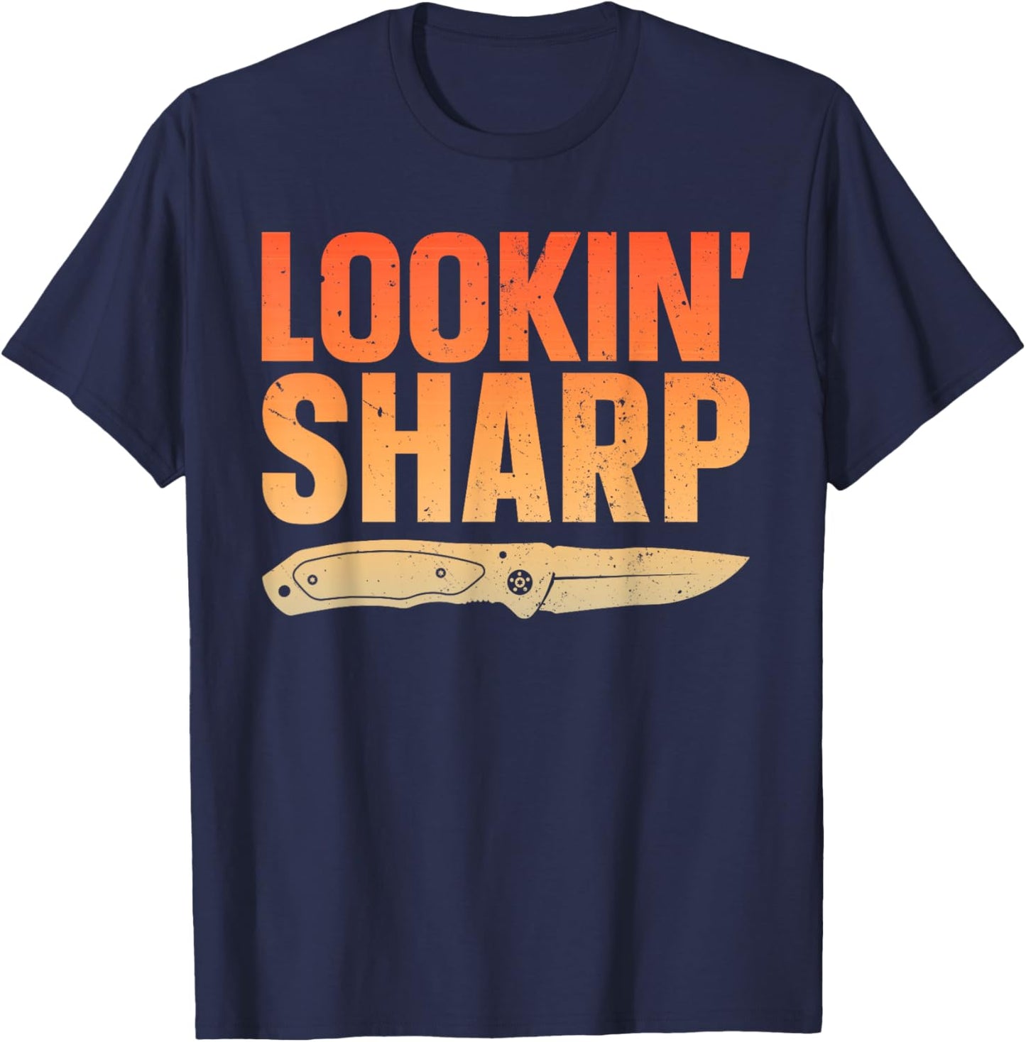 Pocket Knife Art Women Knife Lover Knife Collector T-Shirt - T-Shirt | Navy