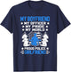 My Boyfriend Is An Officer Hero - Proud Police Girlfriend T-Shirt - T-Shirt | Navy