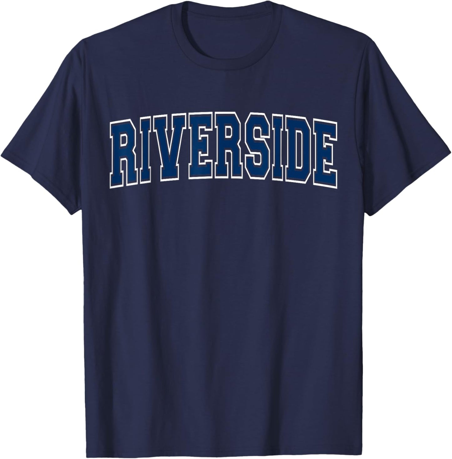Everyday Varsity Style Riverside T-Shirt - T-Shirt | Navy