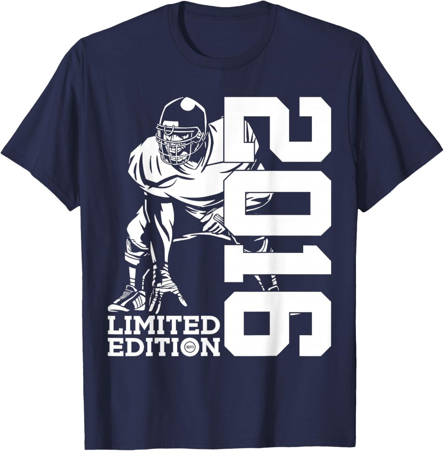 9th BIRTHDAY FOOTBALL LIMITED EDITION 2016 FOOTBALL T-Shirt - T-Shirt | Navy