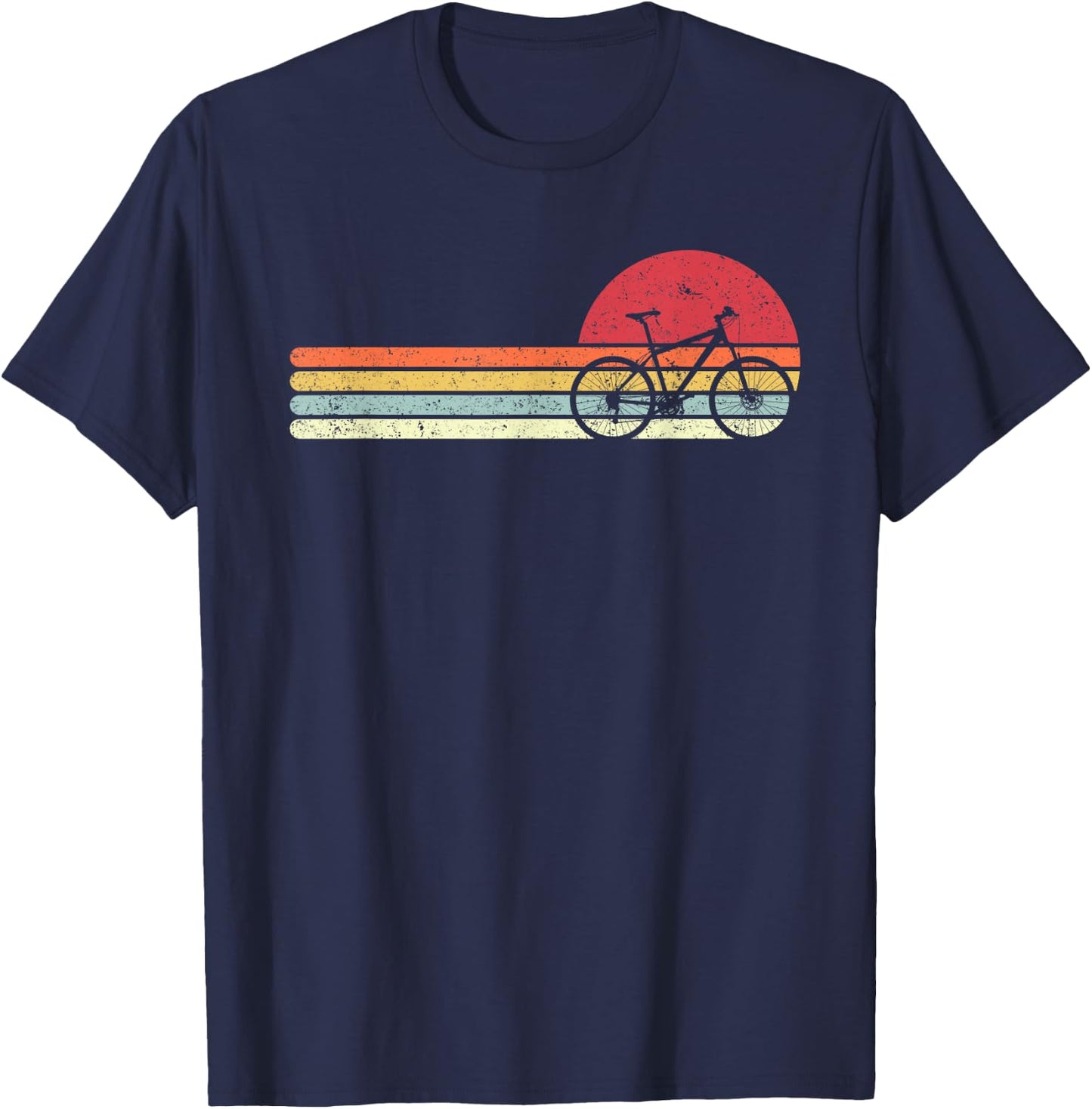 Cycling Shirt. Retro Style For Cyclist T-Shirt - T-Shirt | Navy