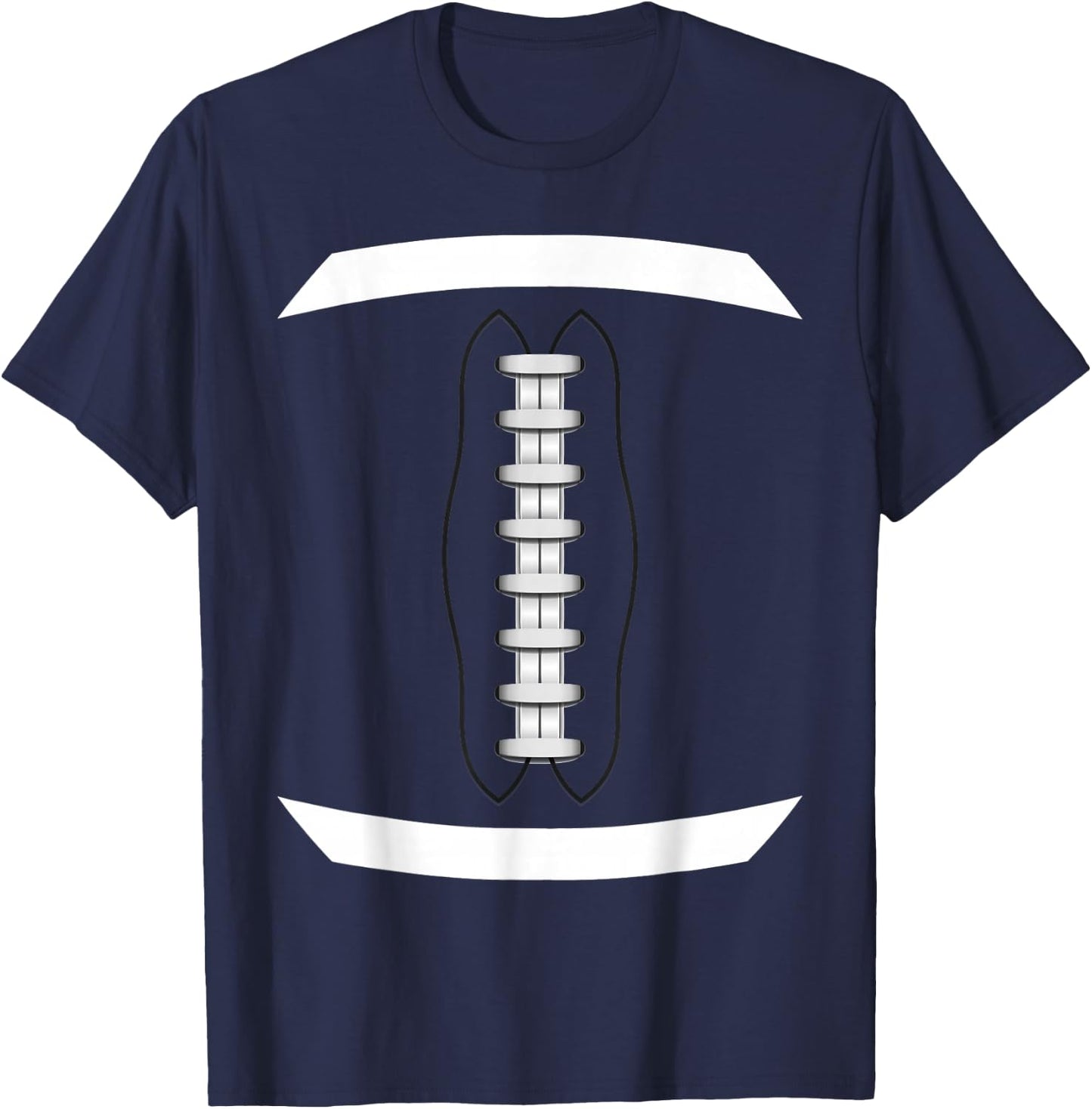 Thanksgiving - American Football Ball Lace Costume Funny T-Shirt - T-Shirt | Navy