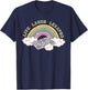 Rainbow Live Laugh Lexapro Mental Health Therapist Anxiety T-Shirt - T-Shirt | Navy