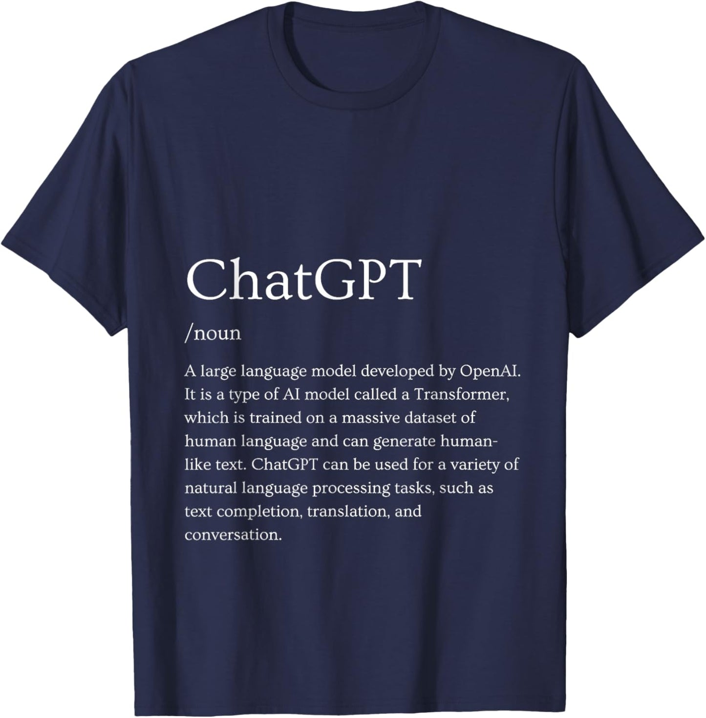 Definition of ChatGPT T-Shirt - T-Shirt | Navy