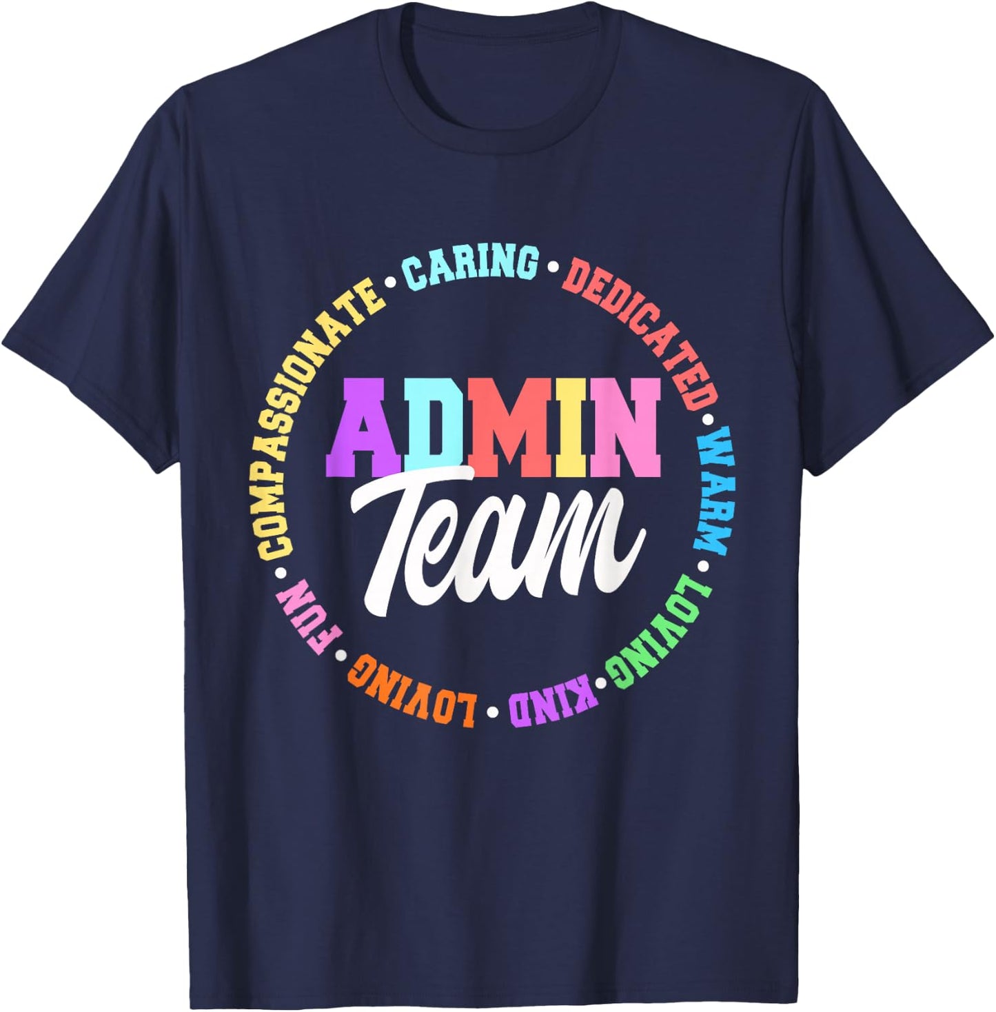 Office Team Staff Admin Squad Apparel -Adults Black 3XL T-Shirt - T-Shirt | Navy