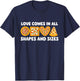 Love Comes In All Shapes And Sizes - Food Lover Pizza Baker T-Shirt - T-Shirt | Navy