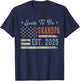 Soon to be Grandpa 2025 Loading Promoted to Grandpa 2025 T-Shirt - T-Shirt | Navy