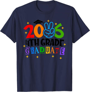 4th Fourth Grade Graduate 2026 Graduation Class of 2026 Kids T-Shirt - T-Shirt | Navy