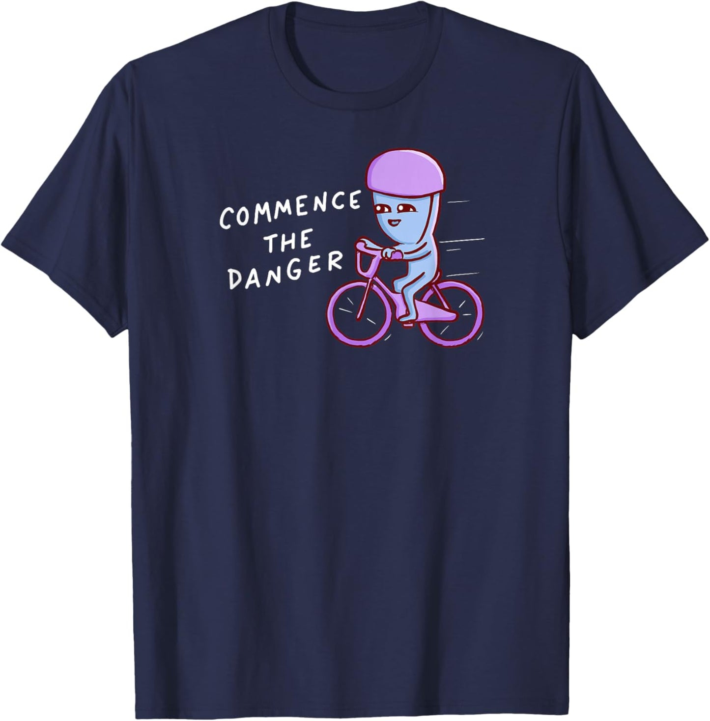 Threadless Nathan W. Pyle Commence The Danger Graphic T-Shirt - T-Shirt | Navy