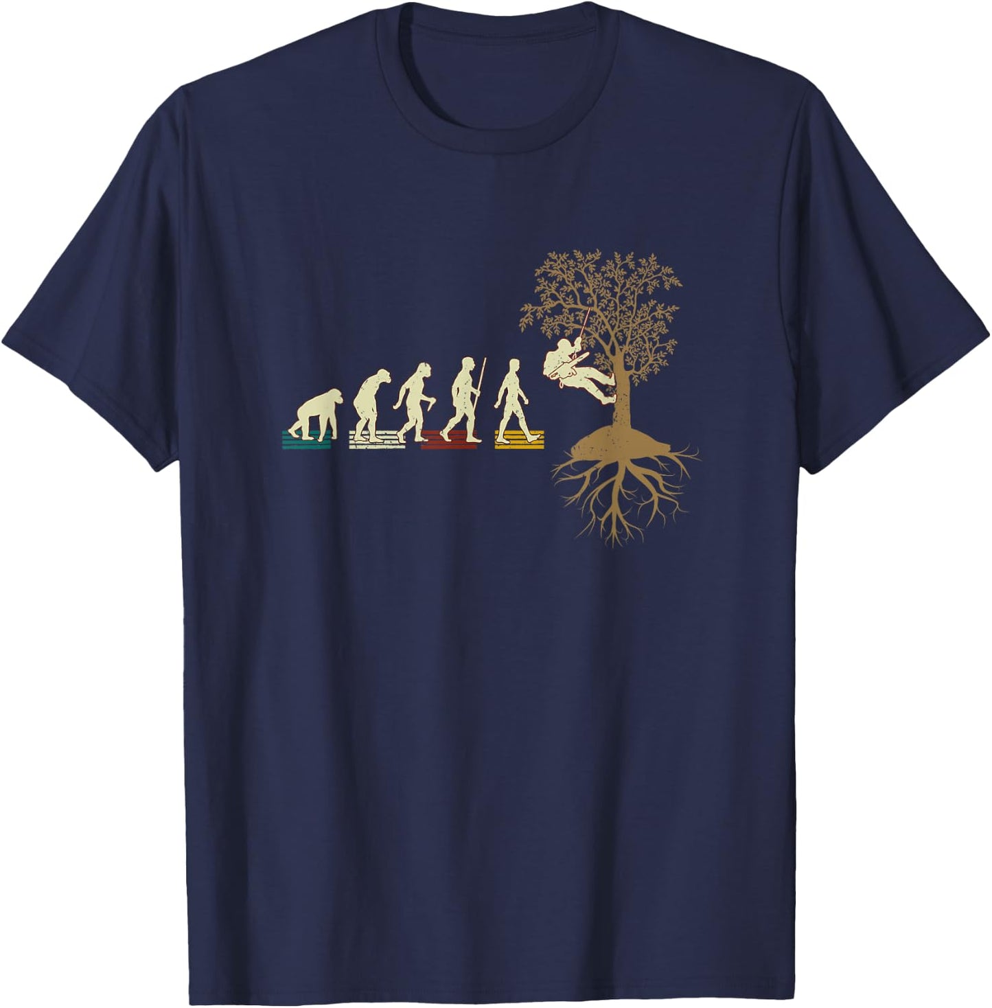Arborist Gifts Tree Trimmer - Men's Black Classic Fit Short Sleeve - Funny Arborist Gift , Husband, Dad, Friend - Solid with Letter Print - Size Small T-Shirt - T-Shirt | Navy