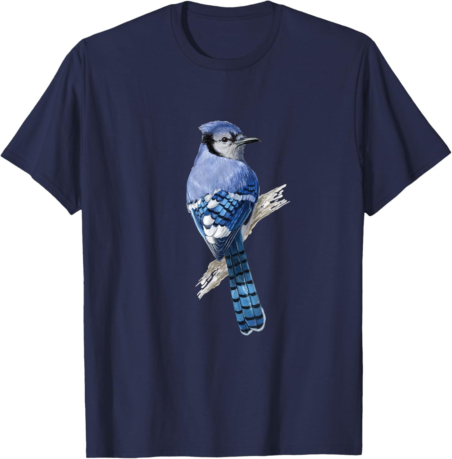 Blue Jay Bird T-Shirt - T-Shirt | Navy