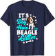 It's Not Dog Hair It's Beagle Glitter - Funny Beagle Owner T-Shirt - T-Shirt | Navy