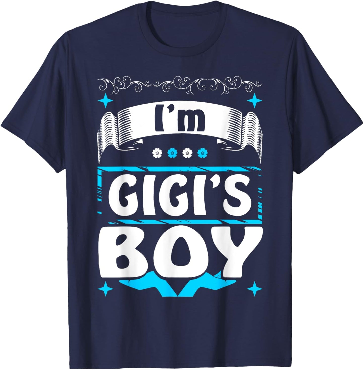Gigi Boy Infant Toddler Gift Funny T-Shirt - T-Shirt | Navy