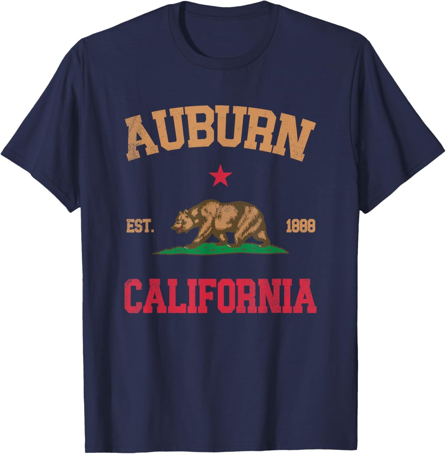 Auburn California T-Shirt - T-Shirt | Navy