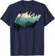 Timeless Mountain, Nature Trees and Forest T-Shirt - T-Shirt | Navy