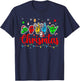 Merry Christmas ASL Hand Sign Language Colorful Santa Lover T-Shirt - T-Shirt | Navy