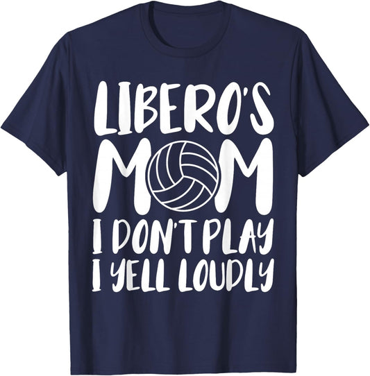 Volleyball Libero's Mom T-Shirt - T-Shirt | Navy
