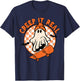 Vintage Retro Halloween Creep It Real Ghost Boy Fall Season T-Shirt - T-Shirt | Navy