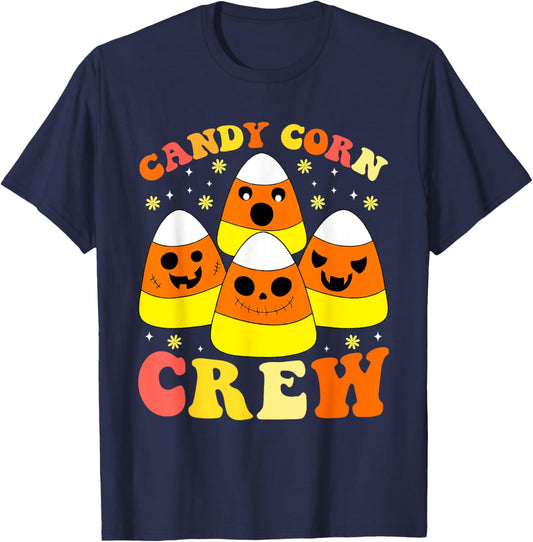 Candy Corn Crew Halloween Costume Men Women Friends T-Shirt - T-Shirt | Navy
