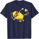 Soccer Player Chicken Nugget Playing Soccer Girls Boys T-Shirt - T-Shirt | Navy