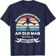 Old Man with a Unicycle Funny Gift Dad T-Shirt - T-Shirt | Navy