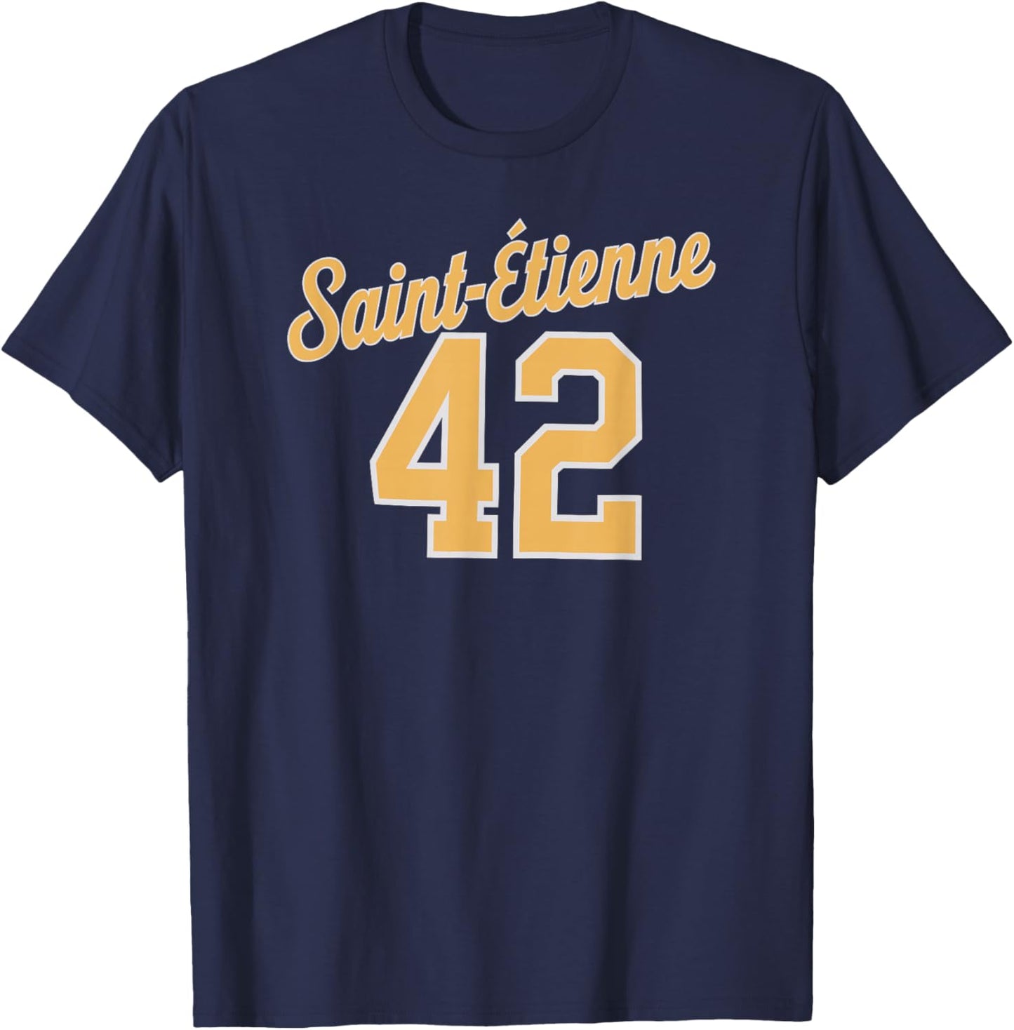 Saint-Étienne 42 , Black, S T-Shirt - T-Shirt | Navy
