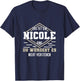 Nicole Namensshirt mit lustigem Spruch T-Shirt - T-Shirt | Navy