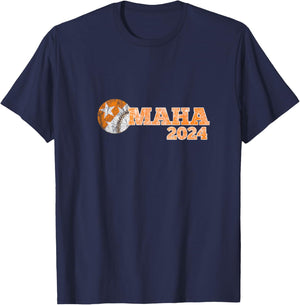 Fan of Tennessee In Baseball Going To Omaha T-Shirt - T-Shirt | Navy