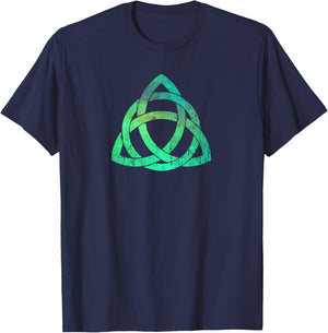 Irish Celtic Trinity Knot Triquetra Symbol Christian Faith T-Shirt - T-Shirt | Navy