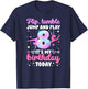 8th Gymnastics Birthday Party Eight Year Old Gymnast Girl T-Shirt - T-Shirt | Navy