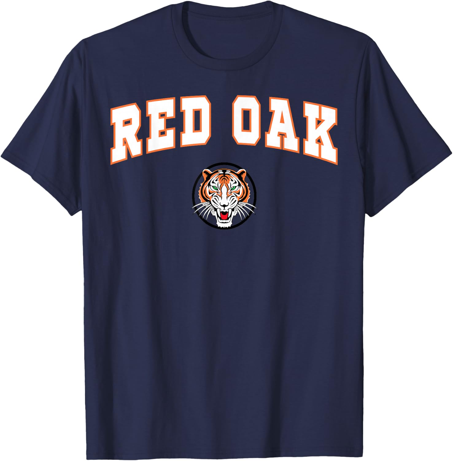 Red Oak High School Tigers C2 T-Shirt - T-Shirt | Navy