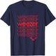 Weezer - Thank You Red T-Shirt - T-Shirt | Navy