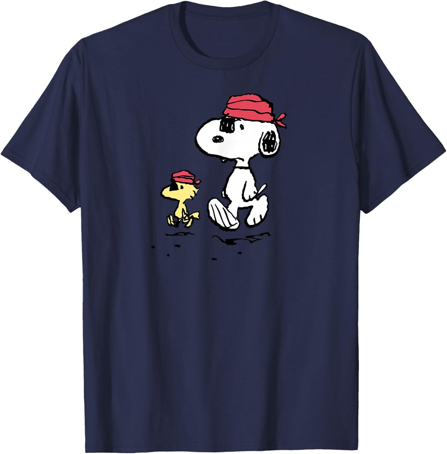 Peanuts Walk and Talk Like a Pirate Small T-Shirt - T-Shirt | Navy