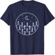 Minimal Forest Nature Outdoor Camping Hiking Camper T-Shirt - T-Shirt | Navy