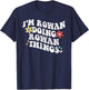 Retro Groovy Im ROWAN Doing ROWAN Things Funny Mother's Day T-Shirt - T-Shirt | Navy