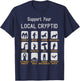 Support Your Local Cryptozoology Cryptid Creatures Funny Cut T-Shirt - T-Shirt | Navy
