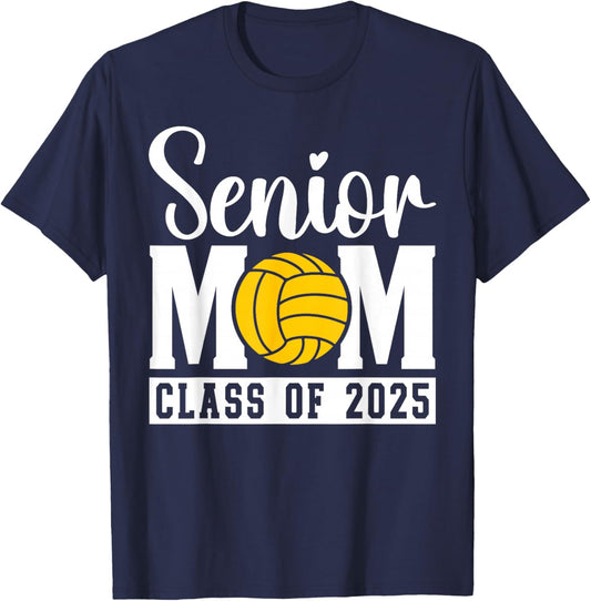 Senior Water Polo Mom 2025 Graduation Class Of 2025 Women's T-Shirt - T-Shirt | Navy