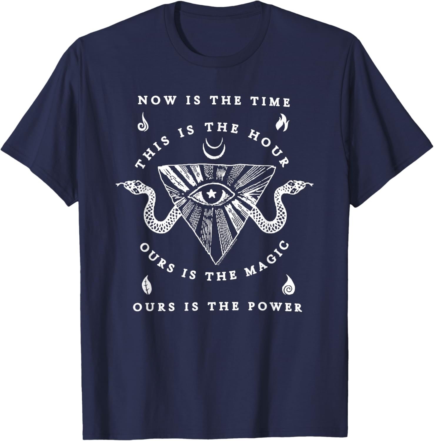 The Craft Now is the Time Occult Symbols 90's Witch Movie T-Shirt - T-Shirt | Navy