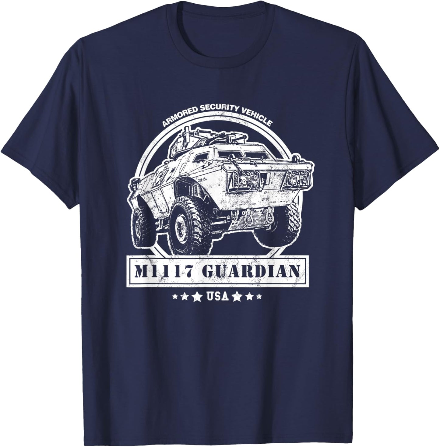 M1117 Guardian Armored Security Vehicle (ASV) T-Shirt - T-Shirt | Navy