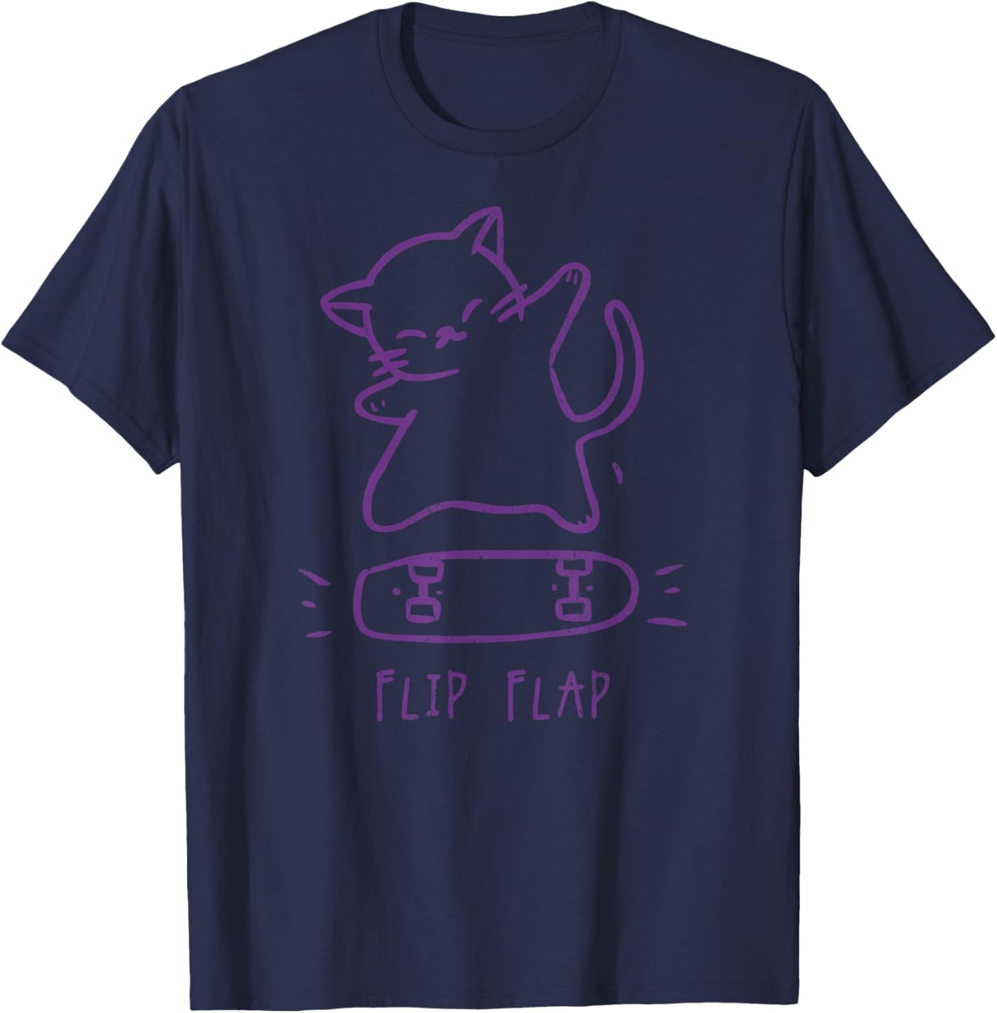 Cat Hip Hop Y2K Vintage Retro Hipster Edgy Streetwear Cat T-Shirt - T-Shirt | Navy