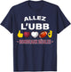 Rugby Gift Supporter Bordeaux UBB , Black, S T-Shirt - T-Shirt | Navy