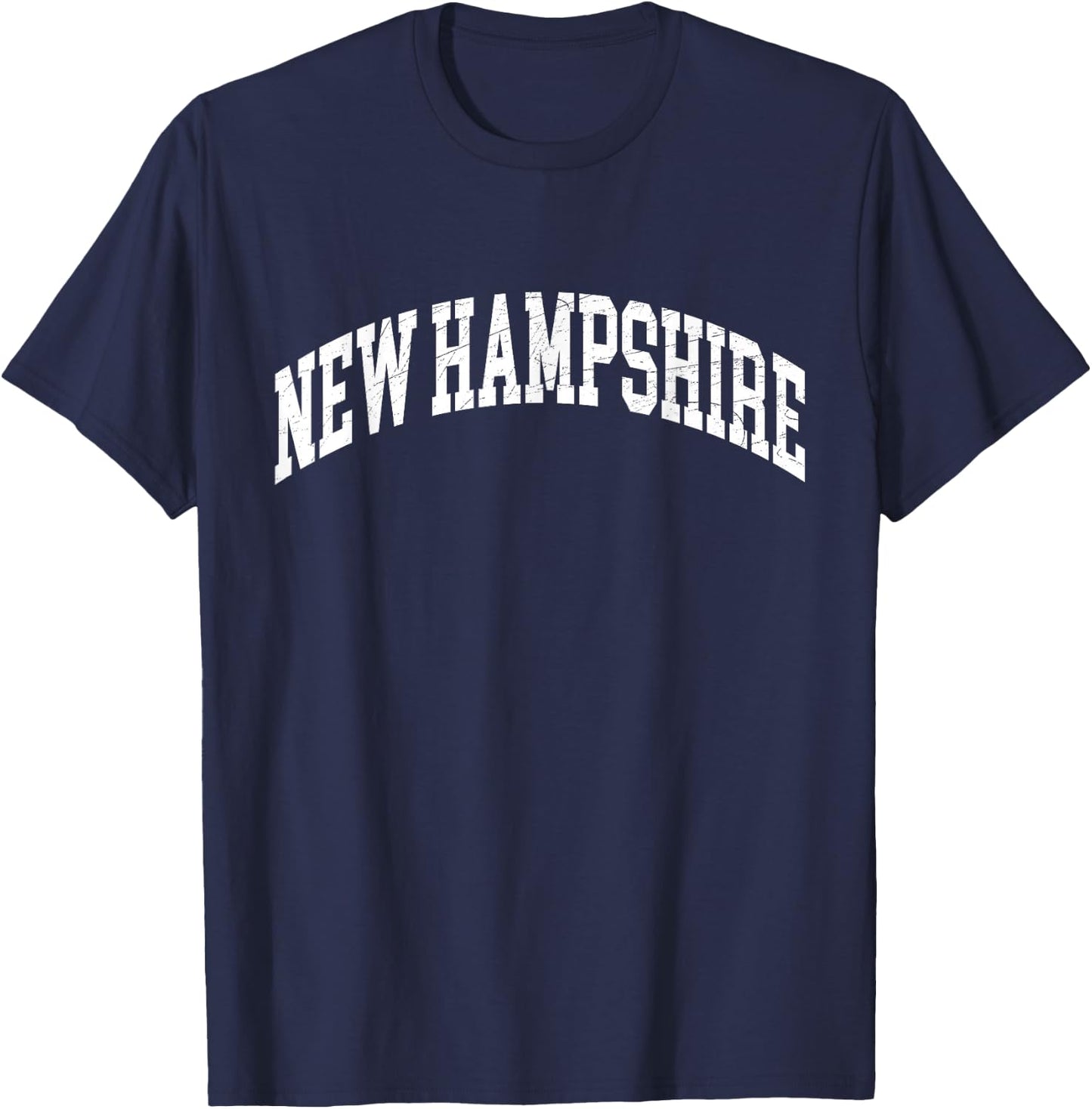 New Hampshire - Worn Design Style - Classic T-Shirt - T-Shirt | Navy